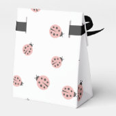 Little Love Bug Pink Ladybug Baby Shower フェイバーボックス (裏面サイド)