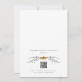 Little Love Bug QR Code Baby Shower Invitation 招待状 (裏面)