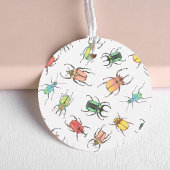 Little Love Bug Thanks You Baby Shawer Pink Beeter フェイバータグ