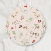 Little Love Bug Wildflower Baby Shower Thank You フェイバータグ (裏面)