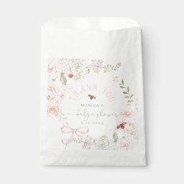 Little Love Bug Wildflower Baby Shower Thank you フェイバーバッグ