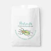 Little Lovebug Baby Shower Thank You フェイバーバッグ (正面)