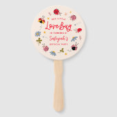 Little LoveBug Ladybug Birthday Party Photo ハンドファン (正面)