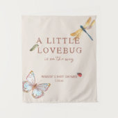 Little Lovebug on the Way Baby Shower Banner, Cute タペストリー (正面)