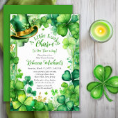Little Lucky Charm St. Patrick’s Day Baby Shower 招待状