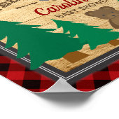 Little Lumberjack赤ちゃんシャワー歓迎サイン ポスター (角)