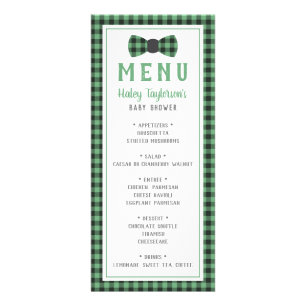 Little Manメニューカード、ベビーシャワー ラックカード
