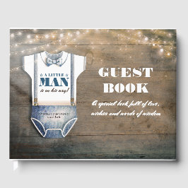 Little Man Baby ShowersとWisdom ゲストブック