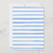 Little Man Gingerbread Christmas Boy Baby Shower 招待状 (裏面)