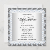 Little Man Its a Boy Baby Shower 招待状 (裏面)