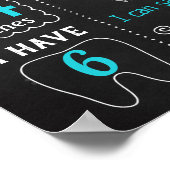 Little Man Mustache Mr Onederful Birthday sign ポスター (角)