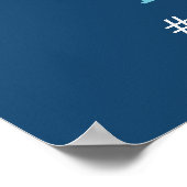 Little Man Welcome Sign Poster, Baby Shower ポスター (角)