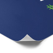 Little Man Welcome Sign Poster, Baby Shower ポスター (角)