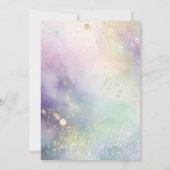 Little Mardi Gras Queen Fleur de Lis Baby Shower 招待状 (裏面)