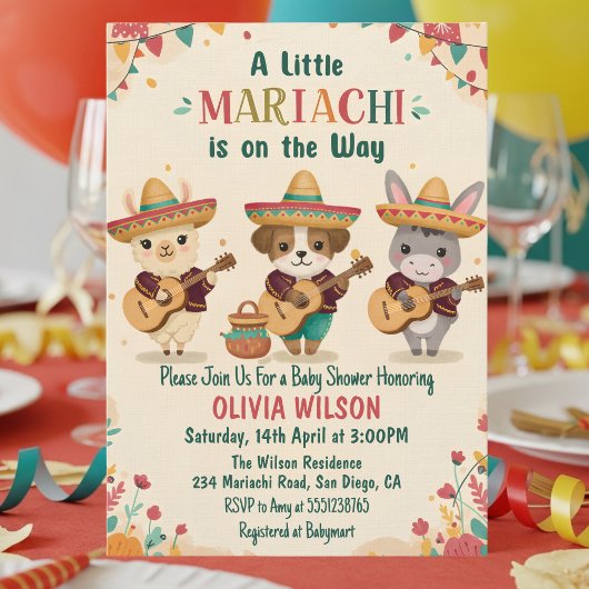 Little Mariachi Fiesta 招待状