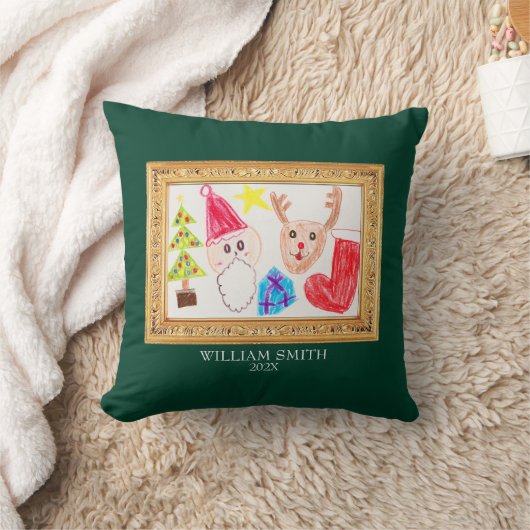 Little Masterpiece Ornament Throw Pillow クッション (ブランケット)