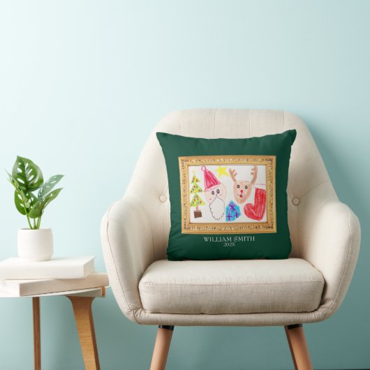 Little Masterpiece Ornament Throw Pillow クッション (椅子)