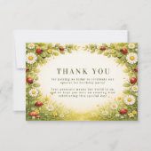 Little Meadow Lady Turns One サンキューカード (正面)