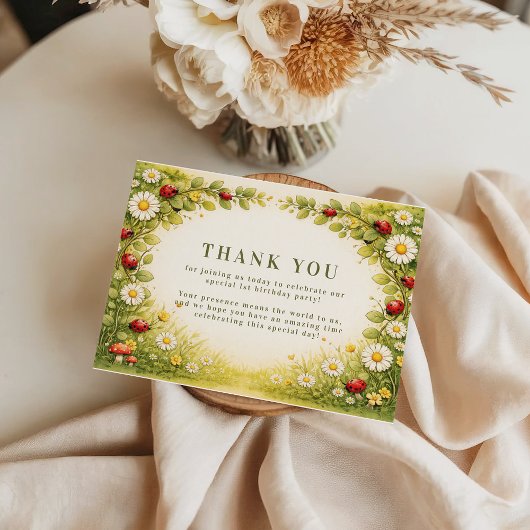Little Meadow Lady Turns One サンキューカード