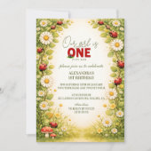 Little Meadow Lady Turns One 招待状 (正面)