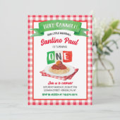 Little MEATBALL 1st BIRTHDAY INVITATION  招待状 (スタンド正面)