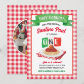 Little MEATBALL 1st BIRTHDAY INVITATION  招待状 (正面/裏面)