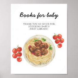 Little Meatball Baby shower Books for baby ポスター