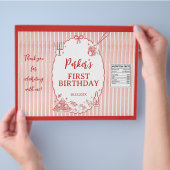 Little Meatball Birthday Party Chip Bag Wrapper チラシ (手)