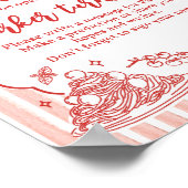 Little Meatball Birthday Time Capsule Sign ポスター (角)