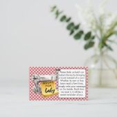 Little Meatball Books For Baby Italian Baby Shower エンクロージャーカード (スタンド正面)