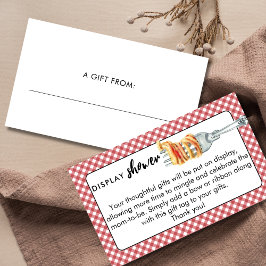 Little Meatball Display Shower Italian Baby Shower エンクロージャーカード