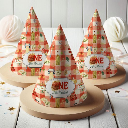 Little Meatball | Holy Ravioli First Birthday パーティーハット