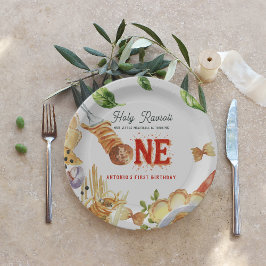 Little Meatball | Holy Ravioli First Birthday ペーパープレート