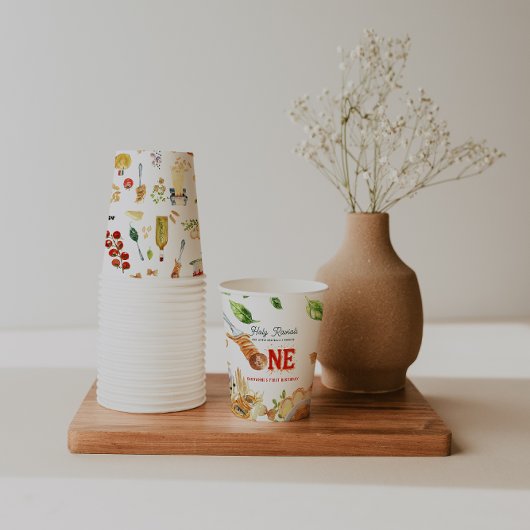 Little Meatball | Holy Ravioli First Birthday 紙コップ