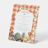 Little Meatball Holy Ravioli Pasta Bar Sign 台座サイン (正面)