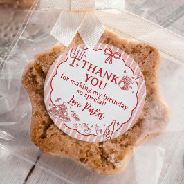 Little Meatball Italian Birthday Party ラウンドシール