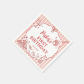 Little Meatball Italian Pasta Birthday Party スタンダードカクテルナプキン (角)