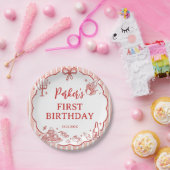 Little Meatball Italian Pasta Birthday Party ペーパープレート (パーティー)