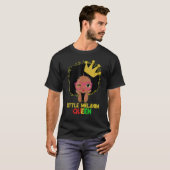 Little Melanin Queen Cute Kids Girls Black History Tシャツ (正面フル)