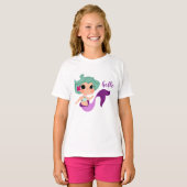 little mermaid camiseta chica tシャツ (正面フル)