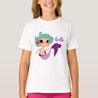 little mermaid camiseta chica tシャツ