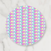 Little Mermaid of Color - Girl 1st Birthdayパーティー フェイバータグ (裏面)