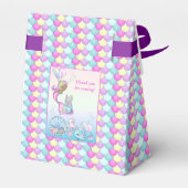 Little Mermaid of Color - Girl 1st Birthdayパーティー フェイバーボックス (裏面サイド)