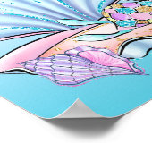 Little Mermaid of Color - Girl 1st Birthdayパーティー ポスター (角)