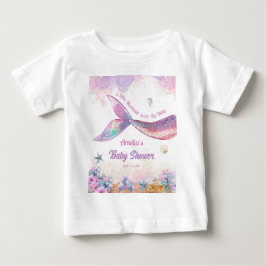 Little Mermaid Pastel Ocean Girl ベビーTシャツ