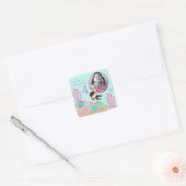 Little Mermaid Photo Sticker Brunette 4 スクエアシール (封筒)