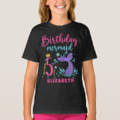 Little Mermaid's 5th Birthday Girl Tシャツ (正面)