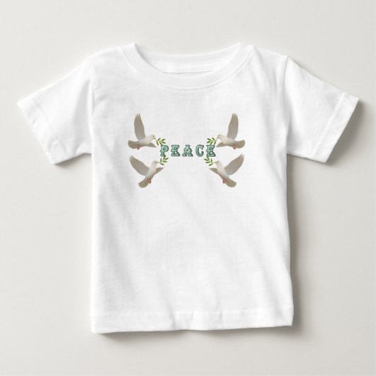 Little Messenger of Peace ベビーTシャツ (正面)
