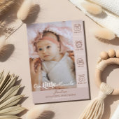 Little Miracle Birth Stats Photo Baby Announcement