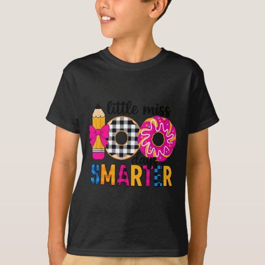 Little Miss 100 Days Smarter Celebration 100 Days Tシャツ (正面)